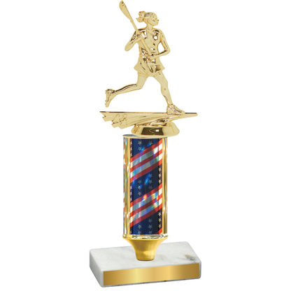 Value Flag USA Lacrosse Trophy