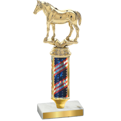 Value Flag USA Horses Trophy