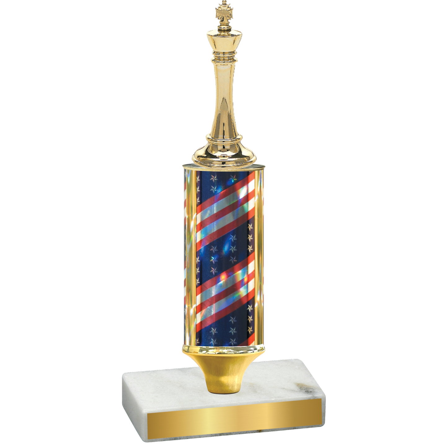 Value Flag USA Chess Trophy