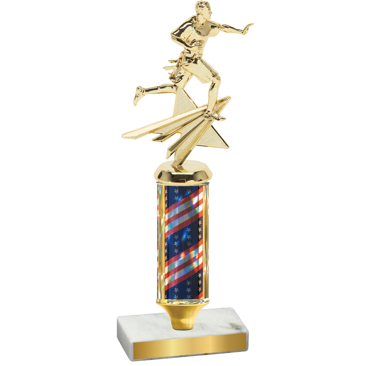 Value Flag USA Flag Football Trophy