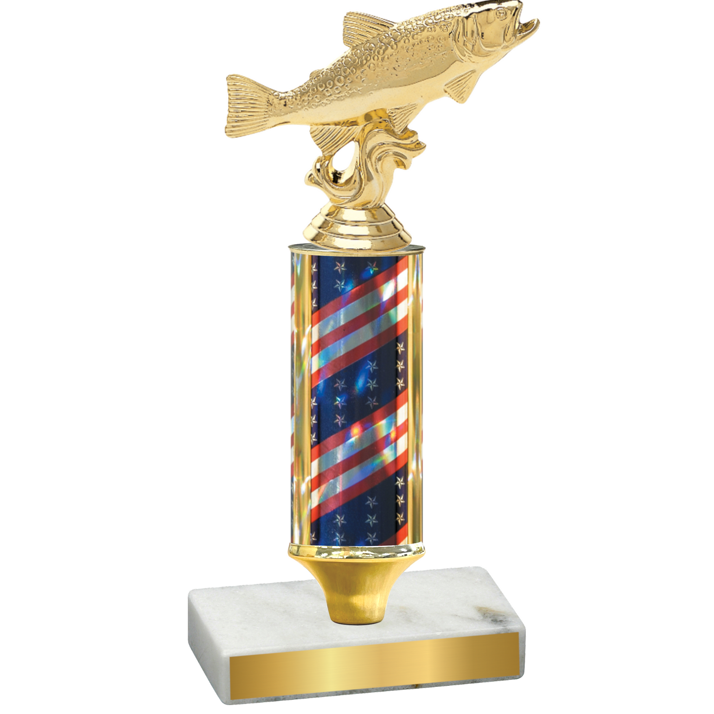 Value Flag USA Fishing Trophy