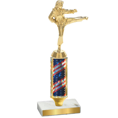 Value Flag USA Karate Trophy