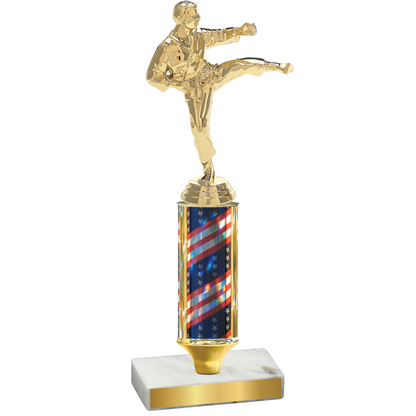 Value Flag USA Karate Trophy