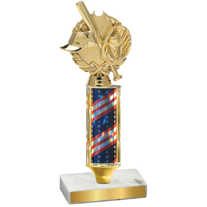 Value Flag USA Baseball Trophy