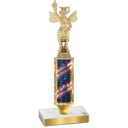 Value Flag USA Academics Trophy