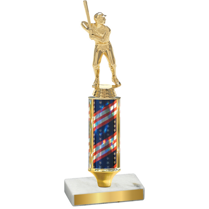 Value Flag USA Baseball Trophy