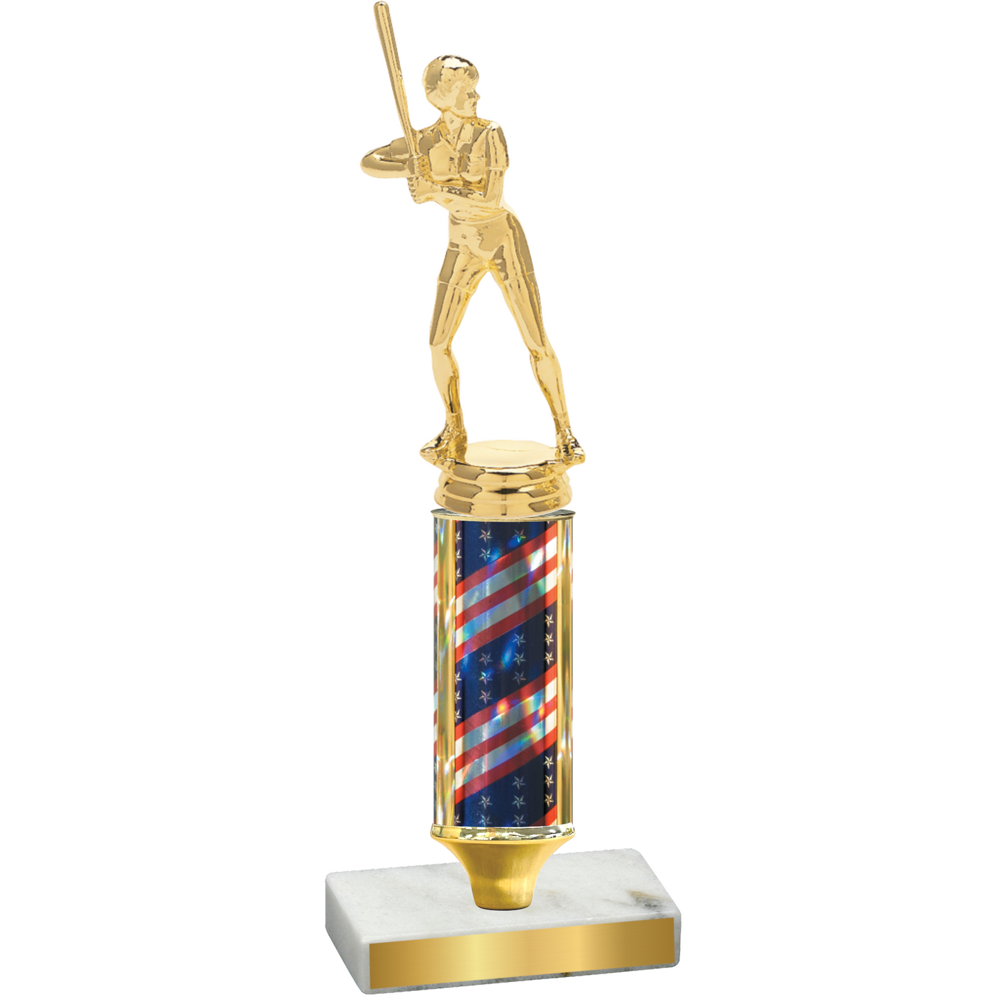 Value Flag USA Softball Trophy