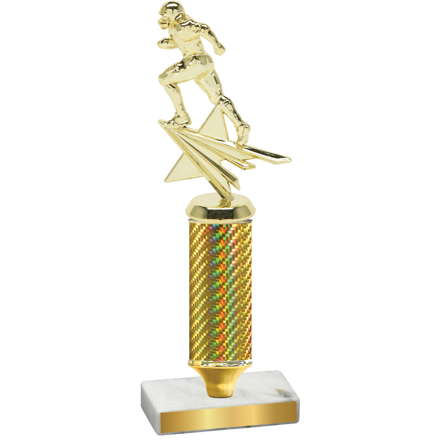 Value Gold Carbon Fiber Football Trophy