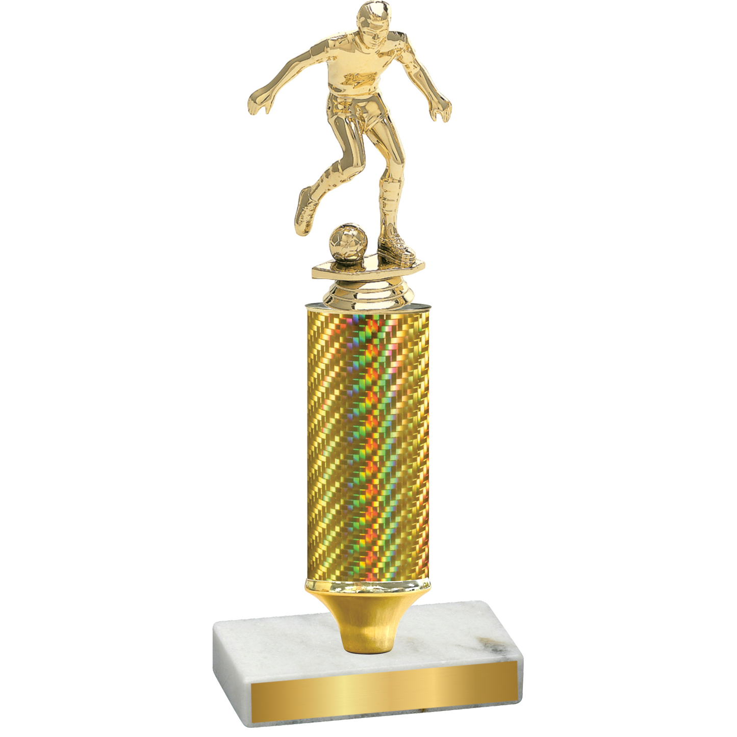 Value Gold Carbon Fiber Soccer Trophy