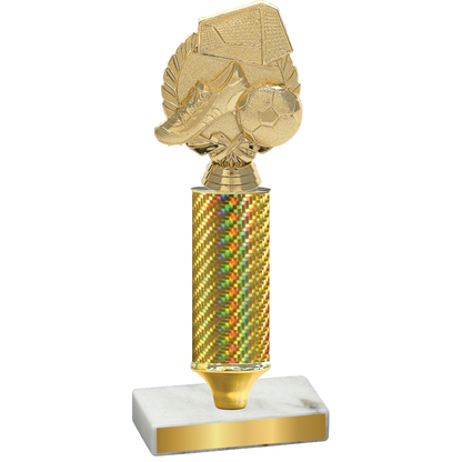 Value Gold Carbon Fiber Soccer Trophy