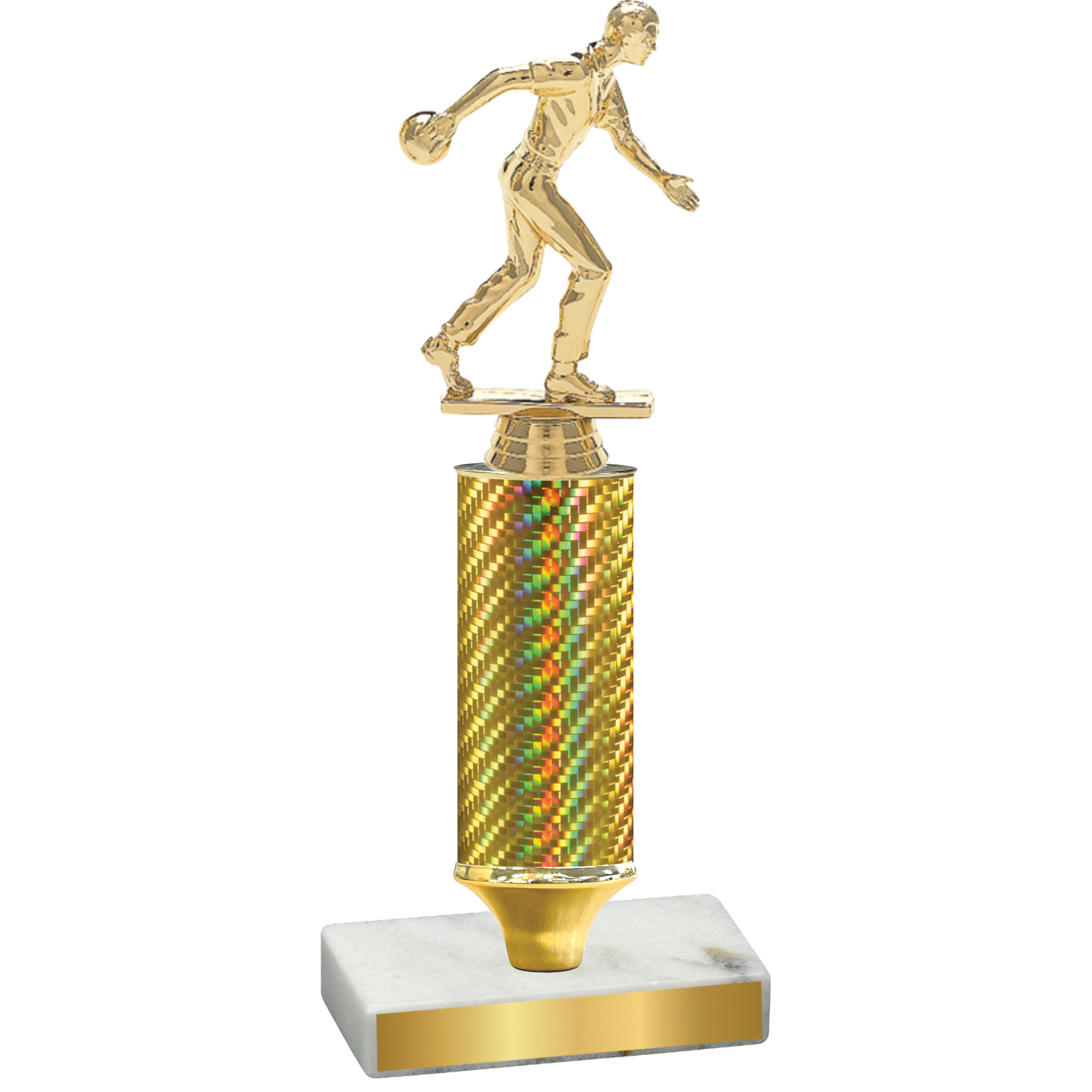 Value Gold Carbon Fiber Bowling Trophy