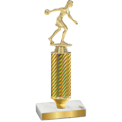 Value Gold Carbon Fiber Bowling Trophy