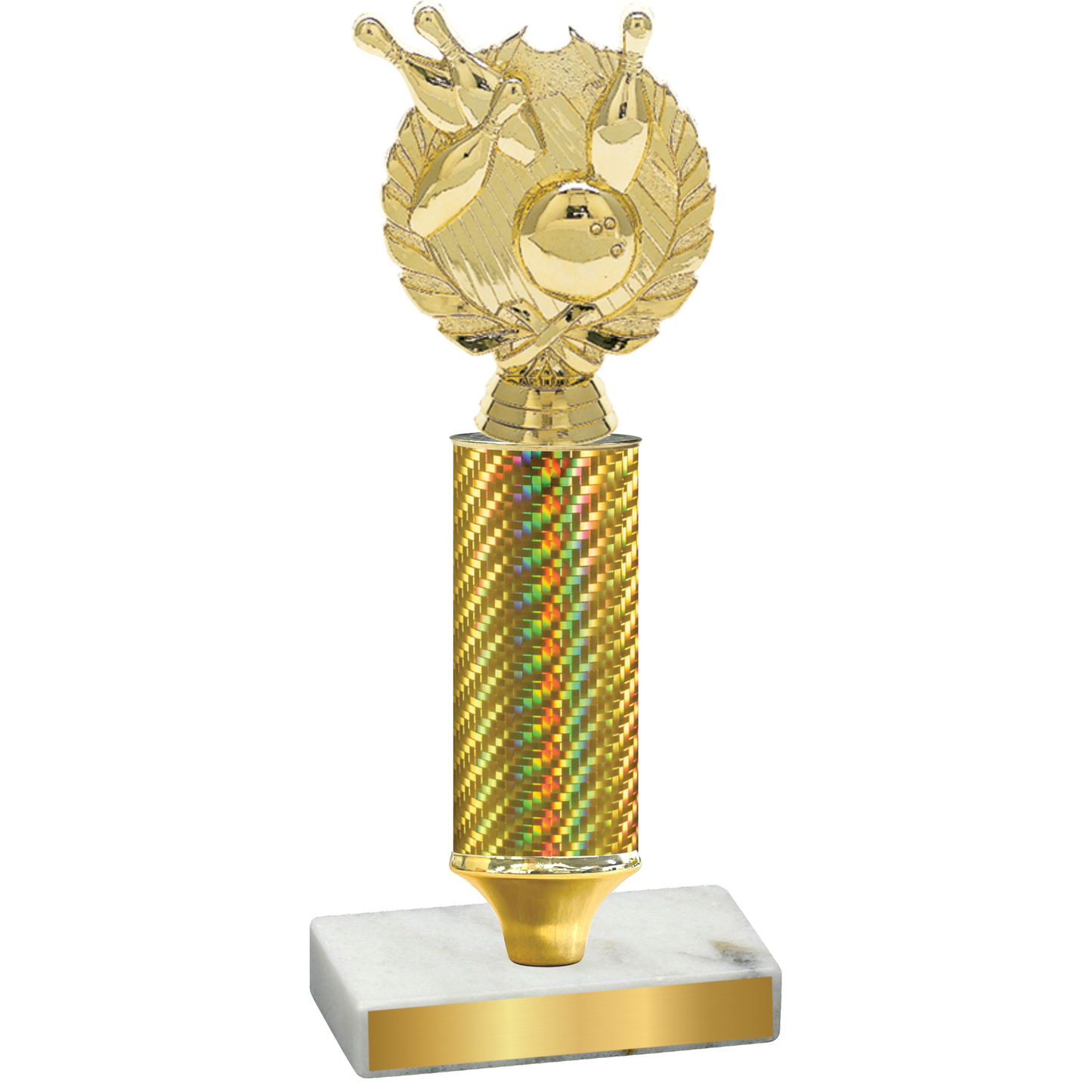 Value Gold Carbon Fiber Bowling Trophy