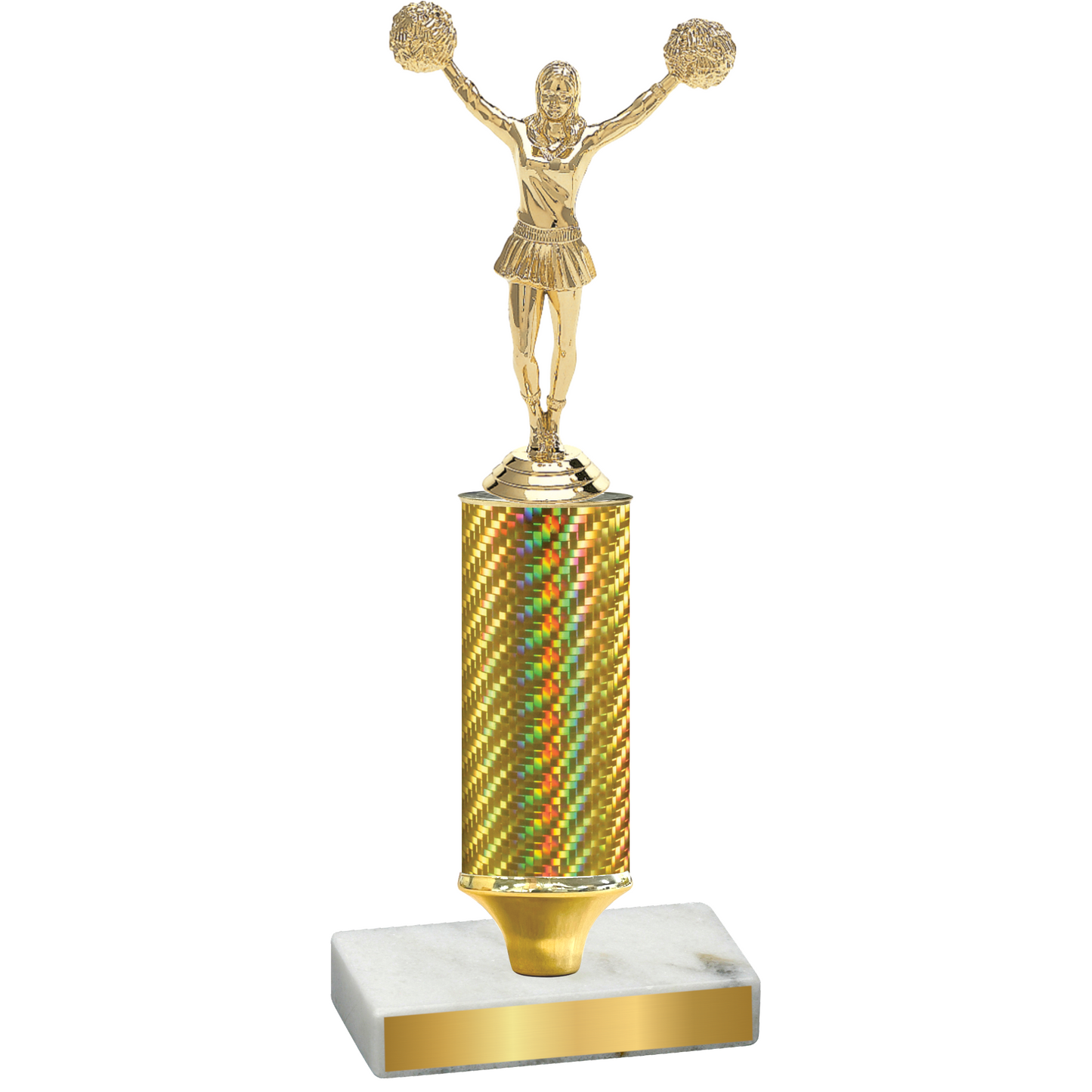 Value Gold Carbon Fiber Cheerleading Trophy