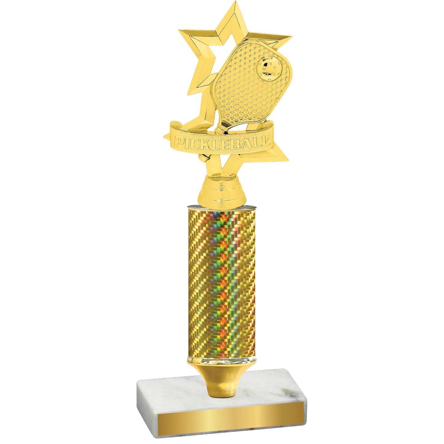 Value Gold Carbon Fiber Pickleball Trophy