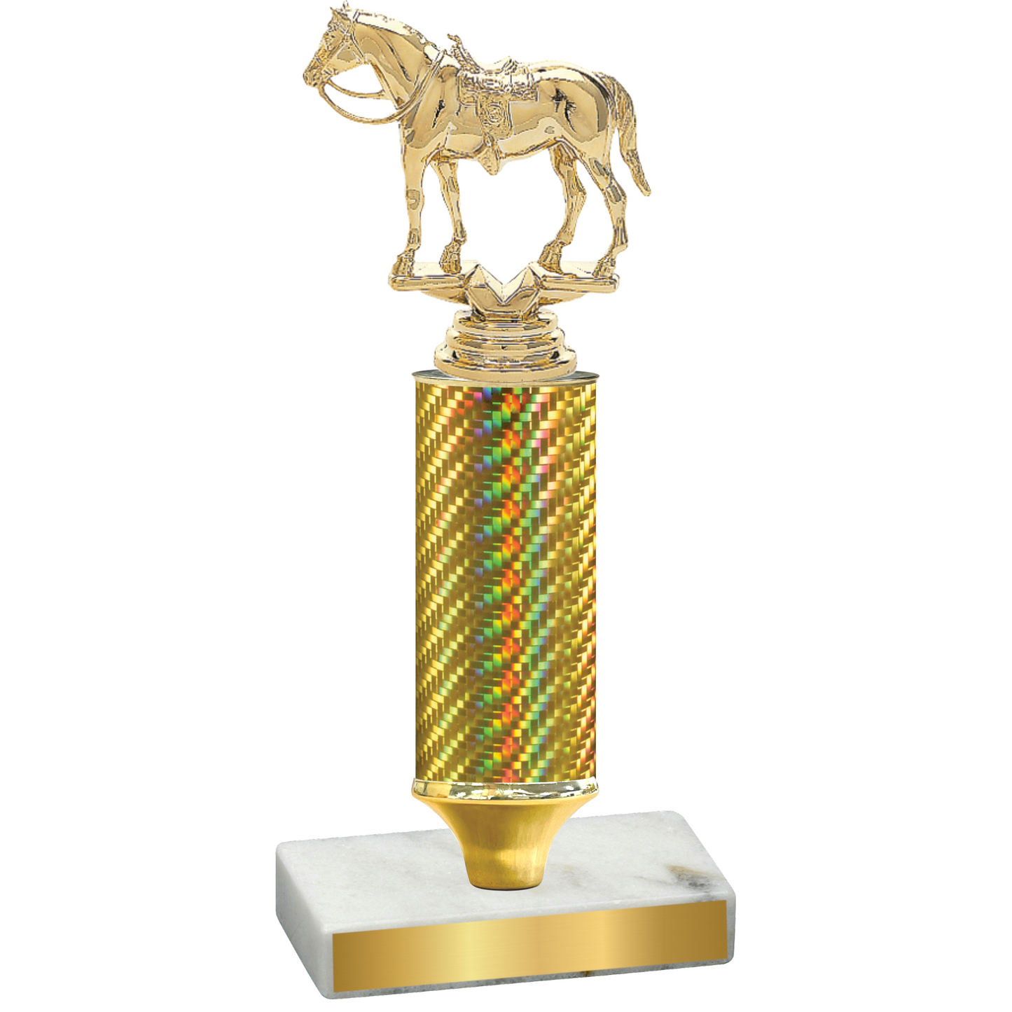 Value Gold Carbon Fiber Horses Trophy