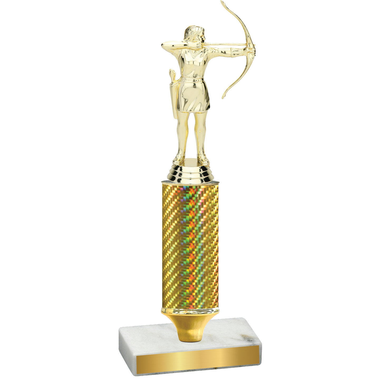 Value Gold Carbon Fiber Archery Trophy