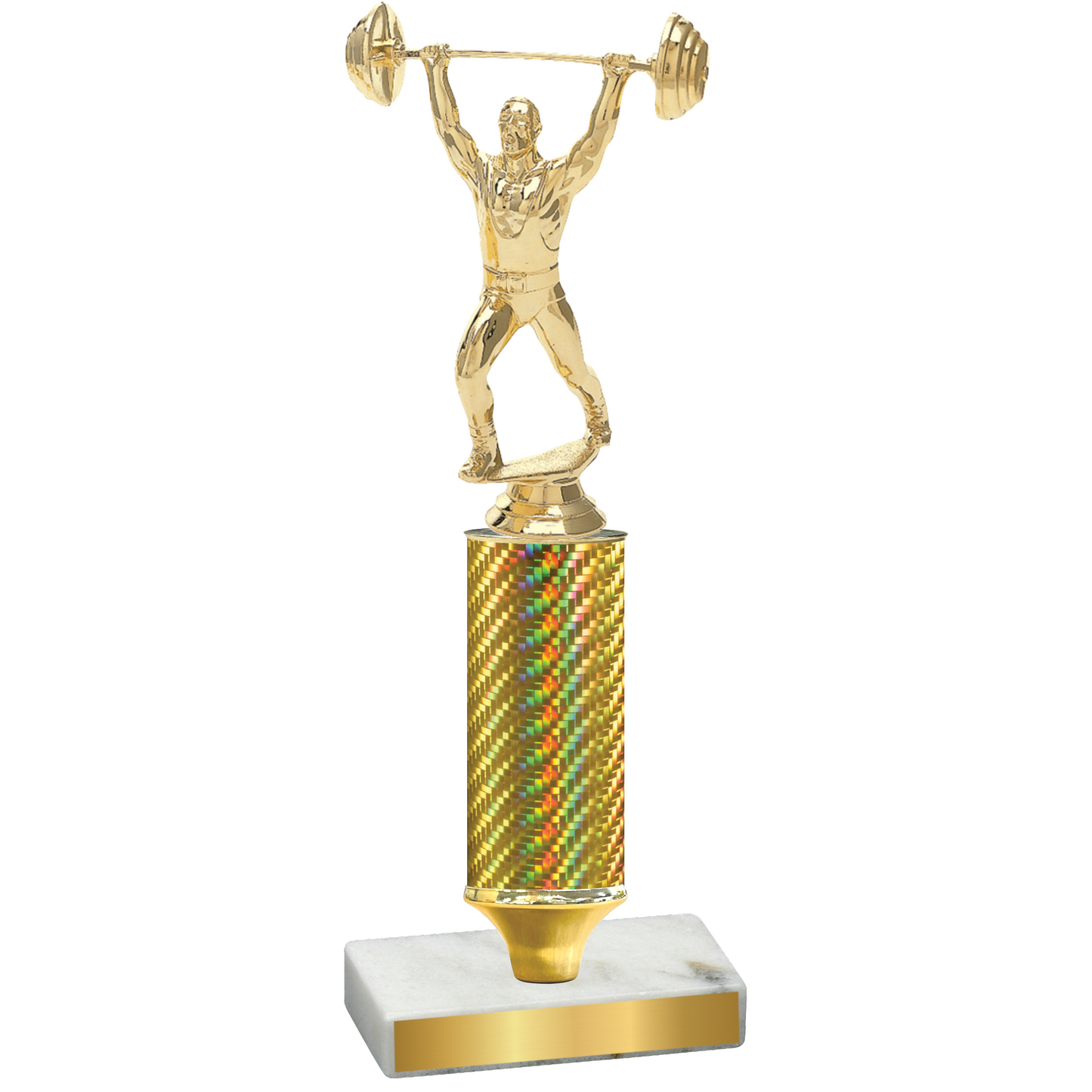 Value Gold Carbon Fiber Weights Trophy