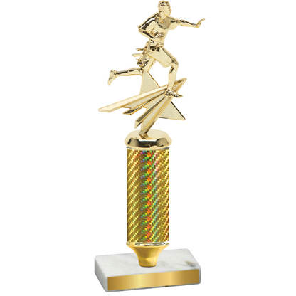 Value Gold Carbon Fiber Flag Football Trophy