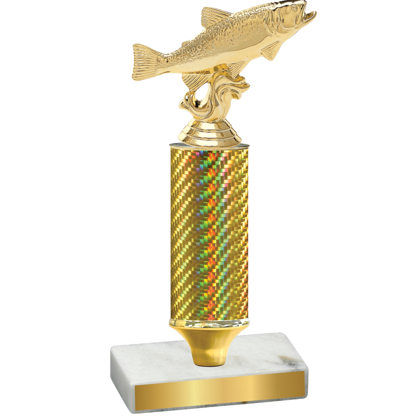 Value Gold Carbon Fiber Fishing Trophy