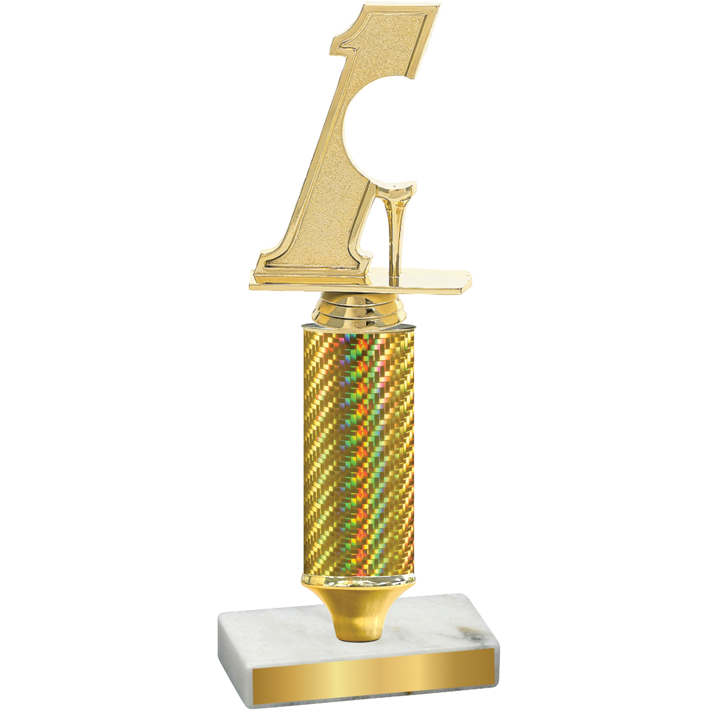 Value Gold Carbon Fiber Golf Trophy