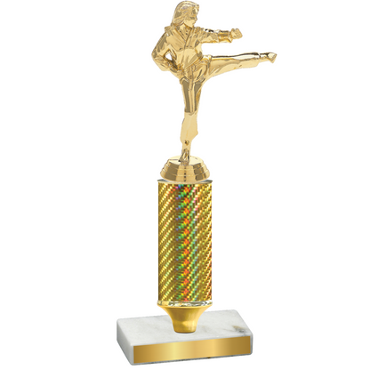 Value Gold Carbon Fiber Karate Trophy