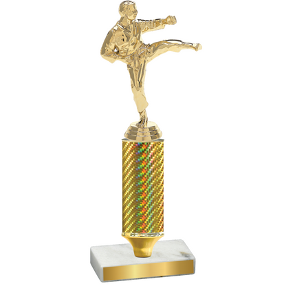 Value Gold Carbon Fiber Karate Trophy