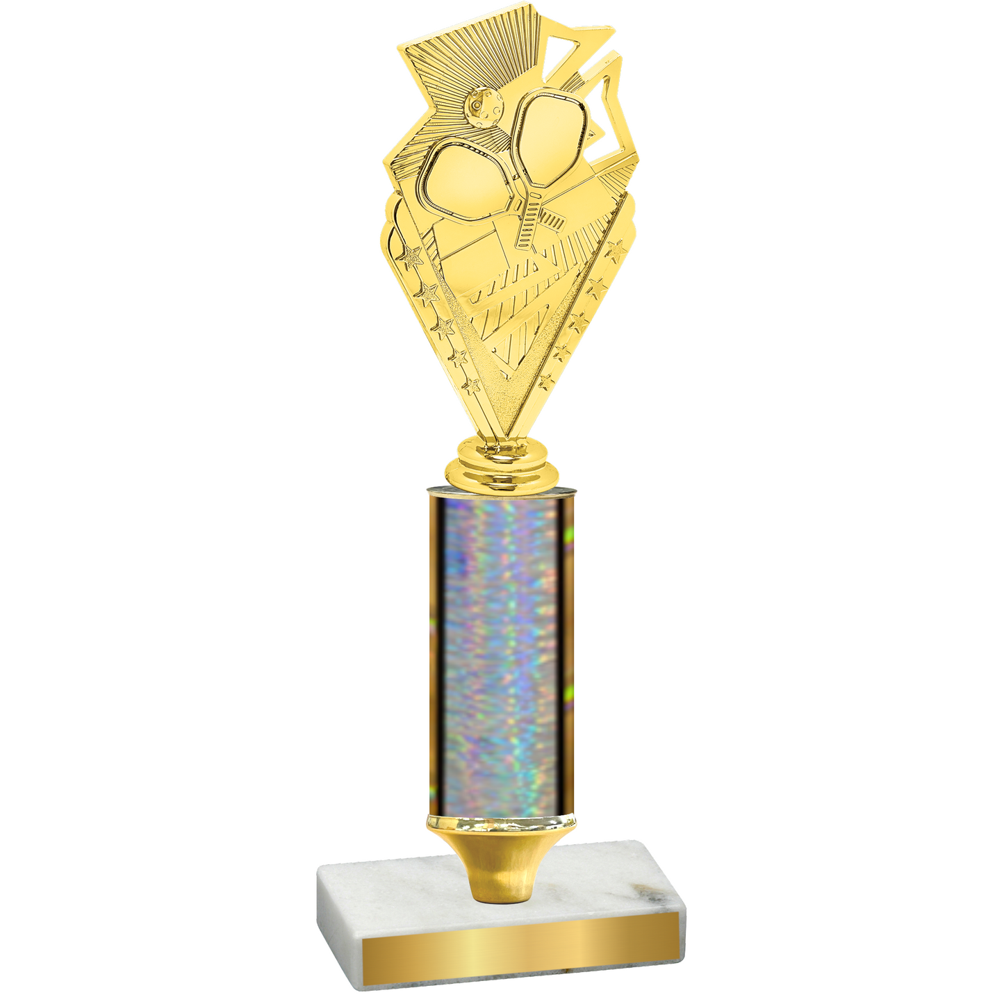 Value Silver Glacier Pickleball Trophy