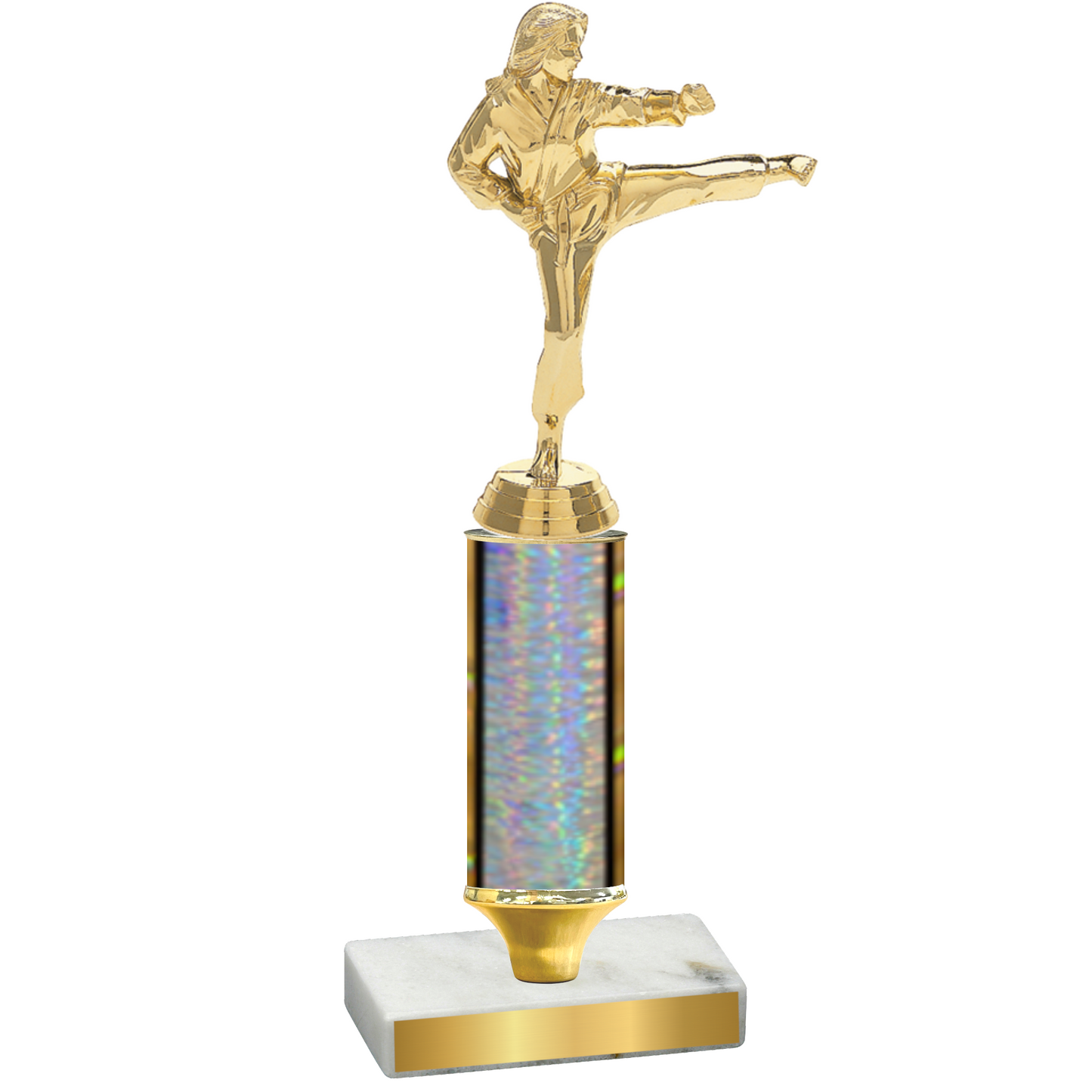 Value Silver Glacier Karate Trophy