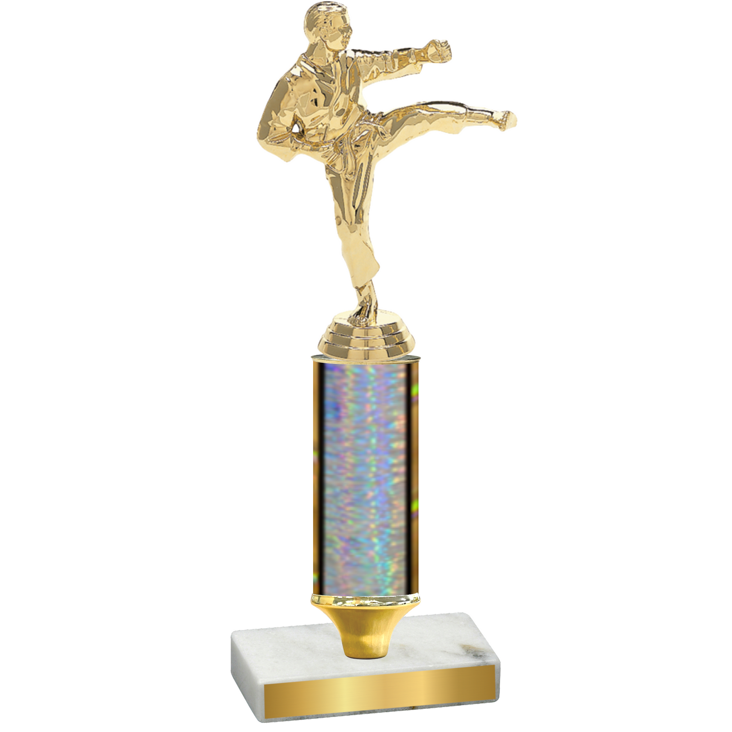 Value Silver Glacier Karate Trophy