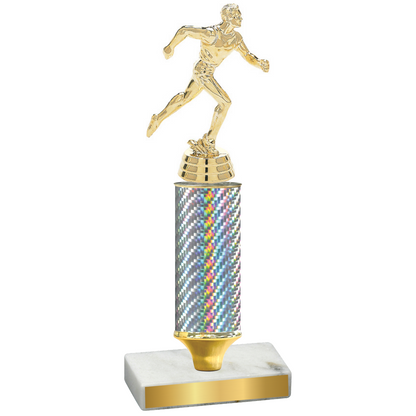 Value Silver Carbon Fiber Running Trophy