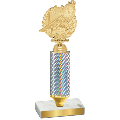 Value Silver Carbon Fiber Swimming Trophy