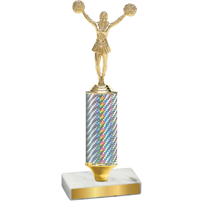 Value Silver Carbon Fiber Cheerleading Trophy