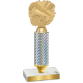 Value Silver Carbon Fiber Cheerleading Trophy