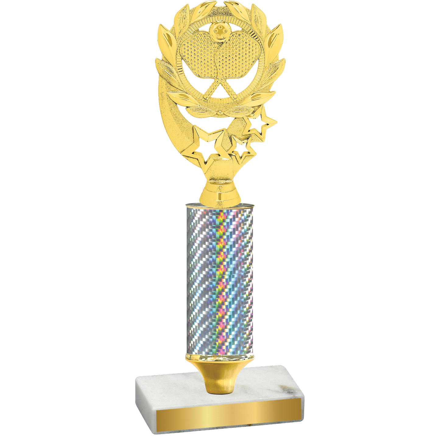 Value Silver Carbon Fiber Pickleball Trophy