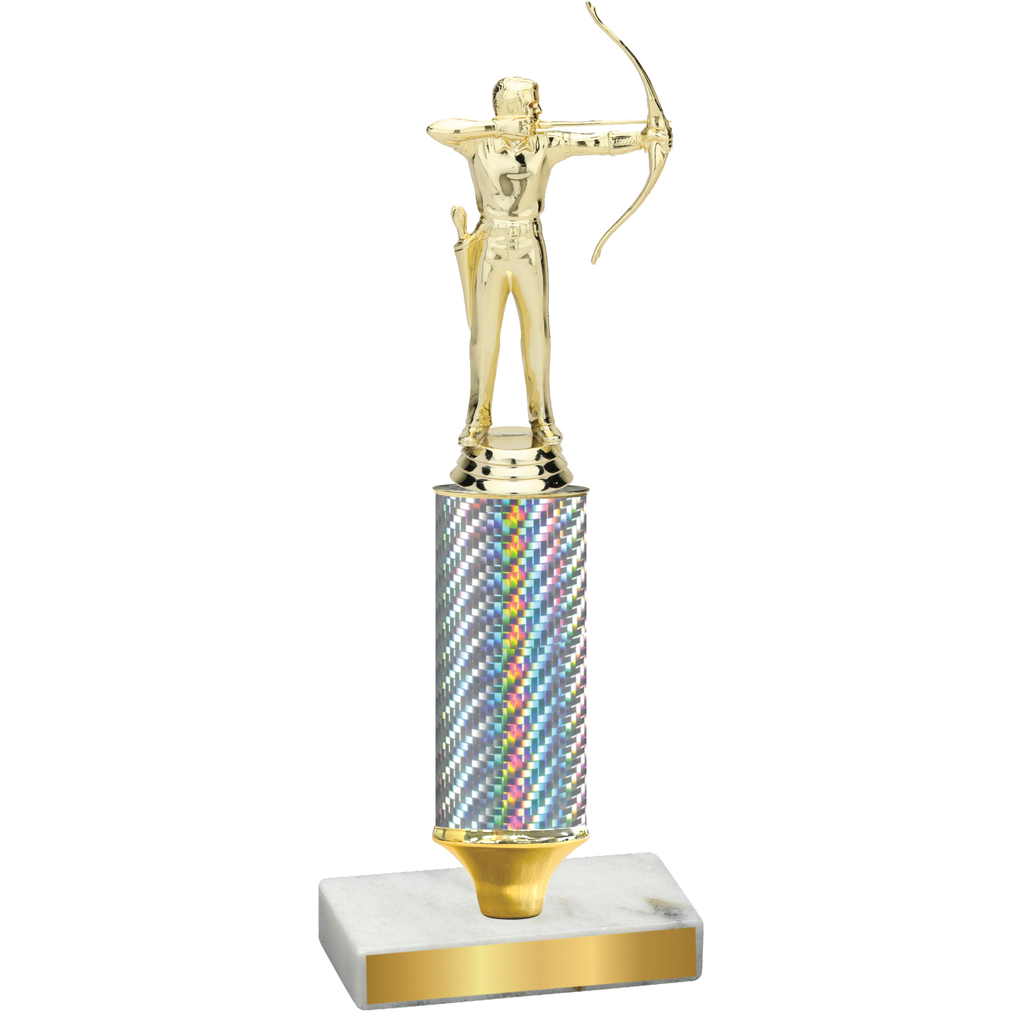 Value Silver Carbon Fiber Archery Trophy