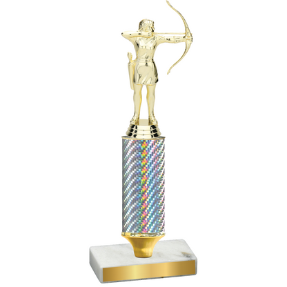 Value Silver Carbon Fiber Archery Trophy