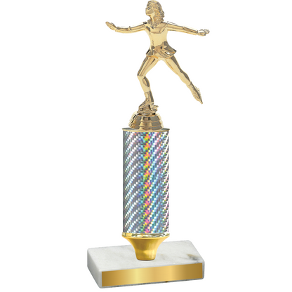 Value Silver Carbon Fiber Skater Trophy