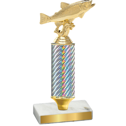 Value Silver Carbon Fiber Fishing Trophy