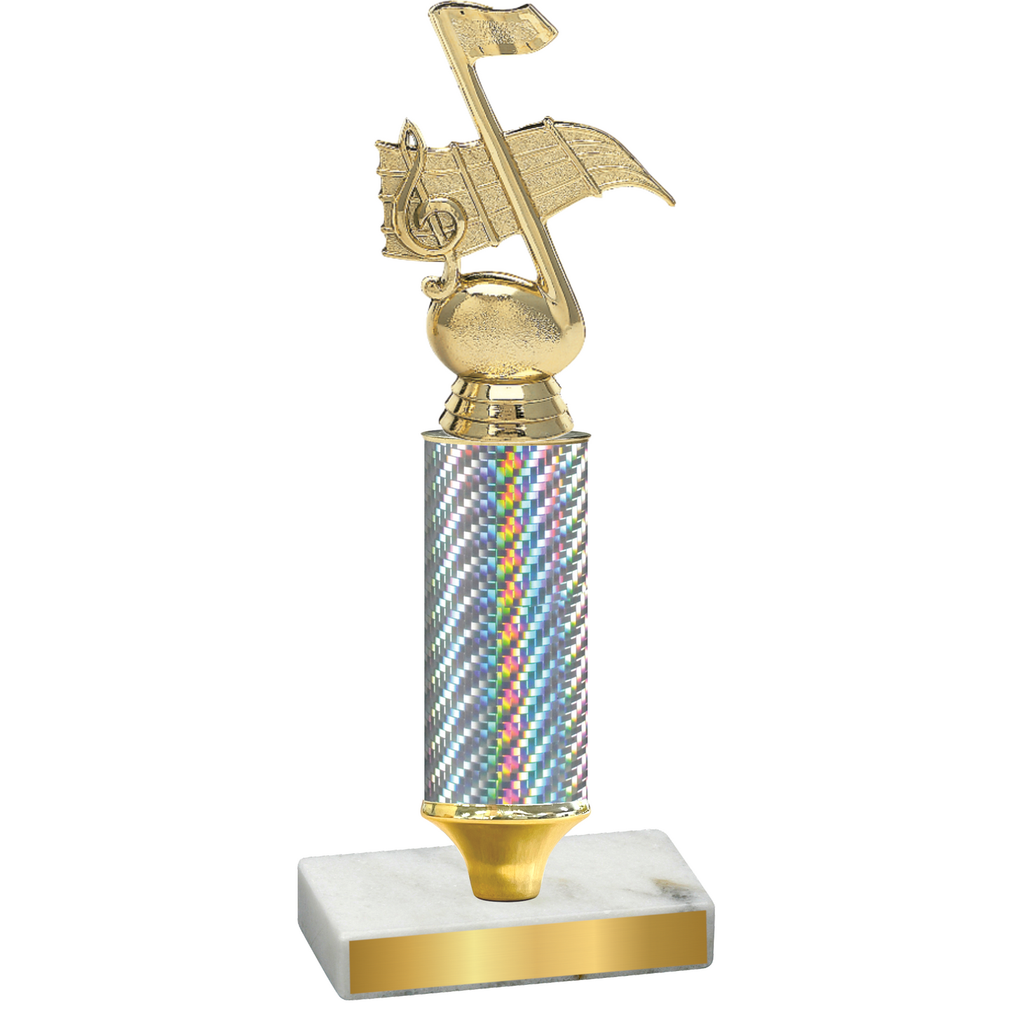 Value Silver Carbon Fiber Music Trophy