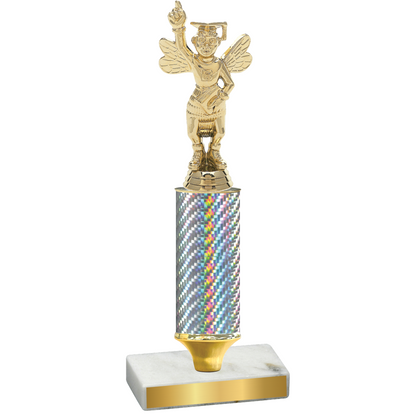 Value Silver Carbon Fiber Academics Trophy