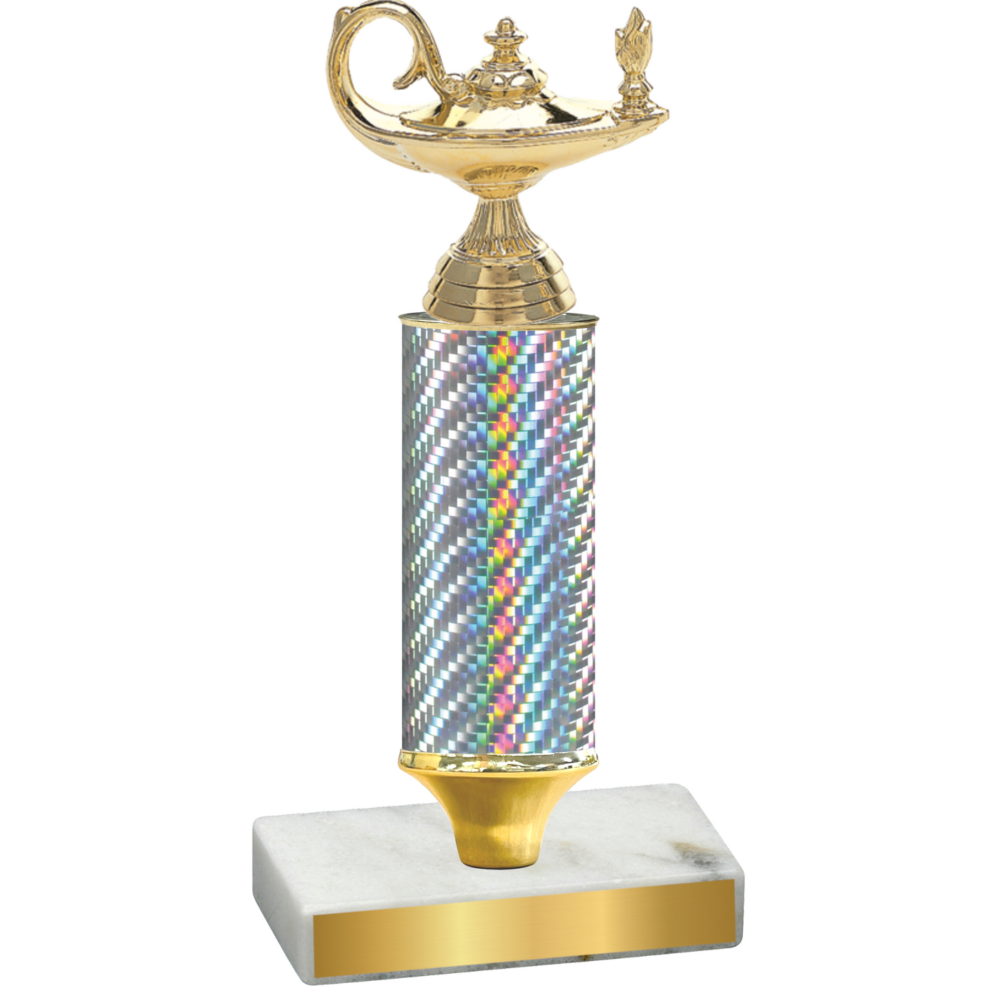 Value Silver Carbon Fiber Academics Trophy