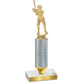 Value Silver Carbon Fiber Baseball Trophy