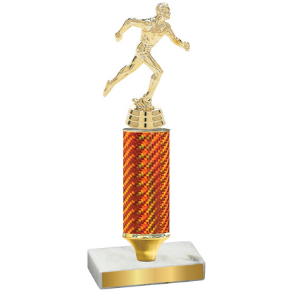 Value Orange Carbon Fiber Running Trophy