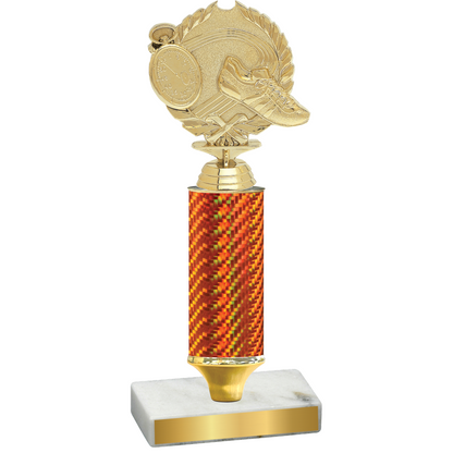 Value Orange Carbon Fiber Running Trophy