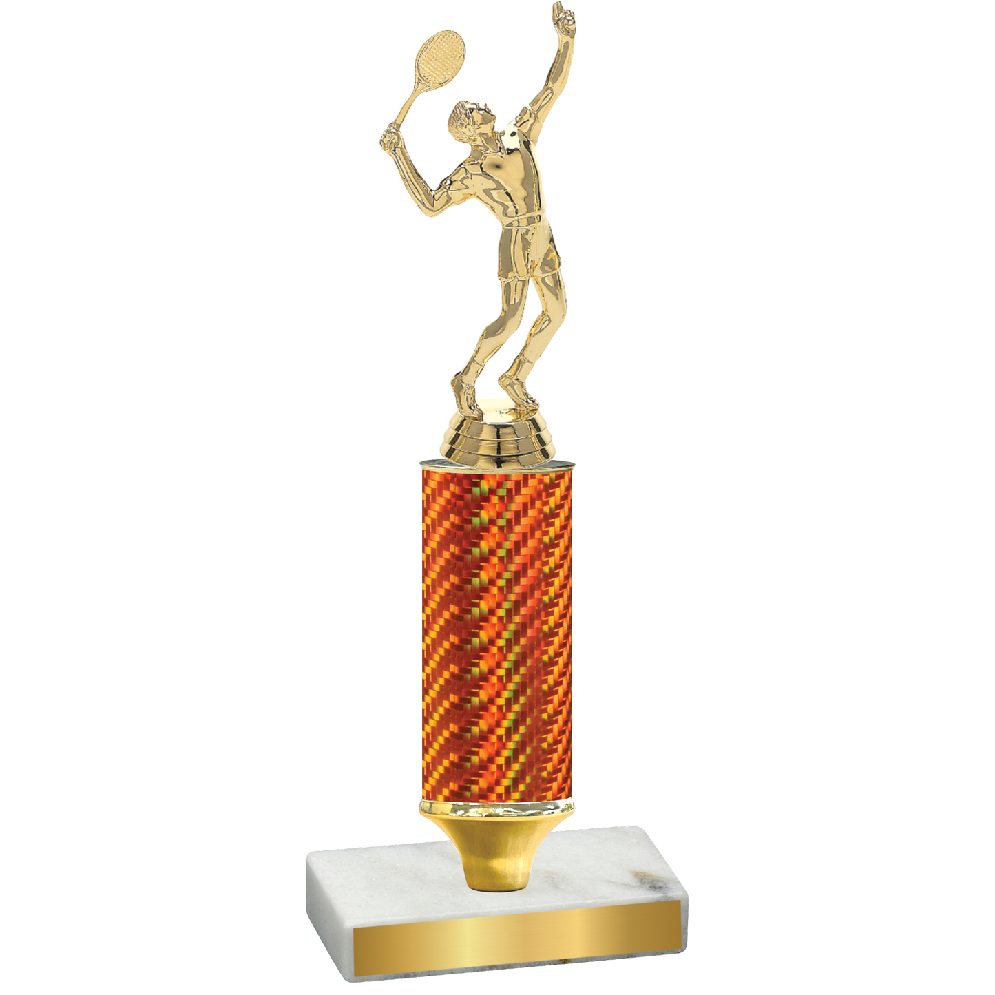 Value Orange Carbon Fiber Tennis Trophy