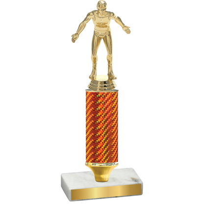 Value Orange Carbon Fiber Wrestling Trophy