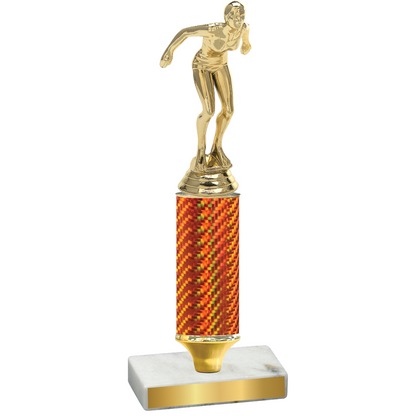 Value Orange Carbon Fiber Tennis Trophy