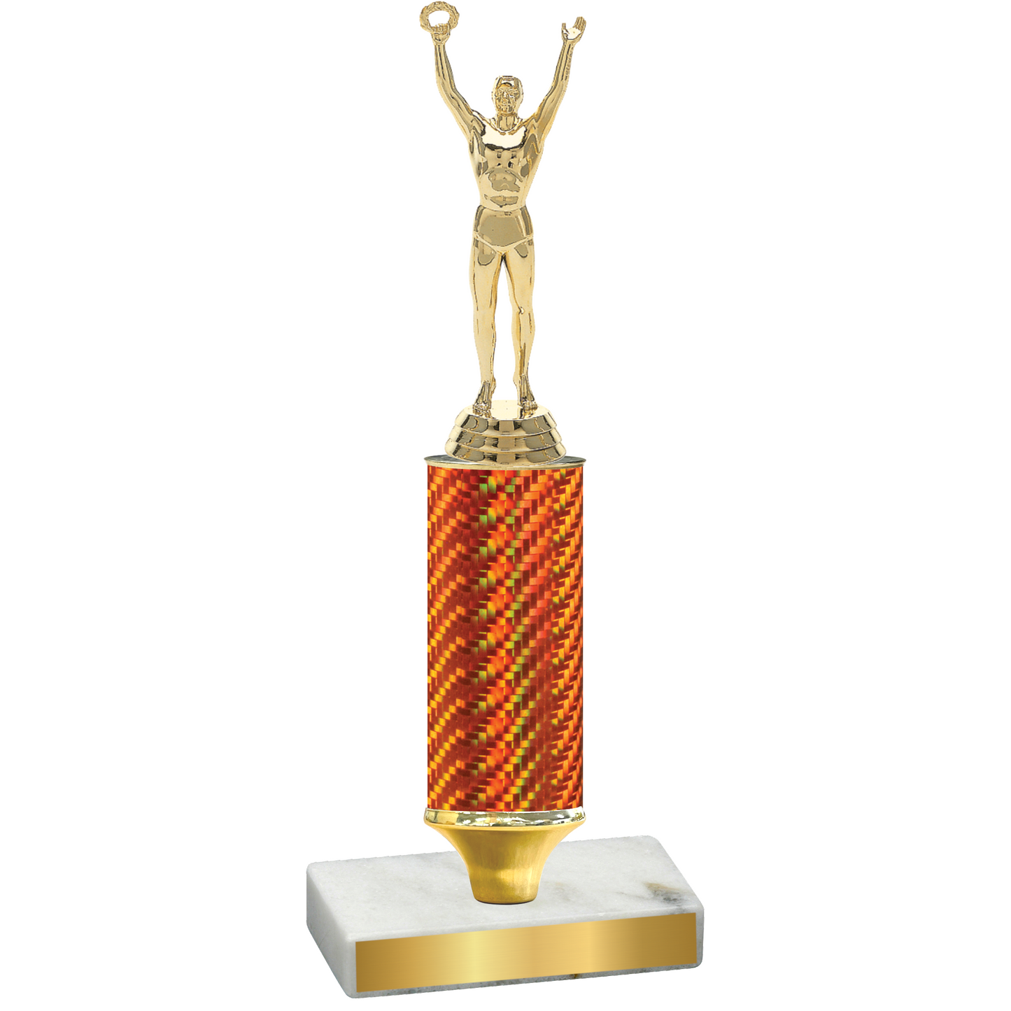 Value Orange Carbon Fiber Victory Trophy