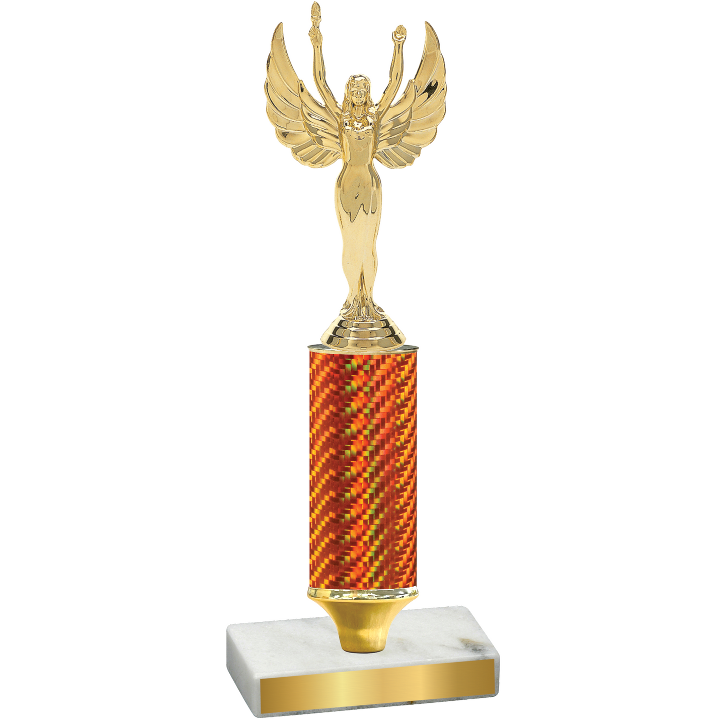 Value Orange Carbon Fiber Victory Trophy